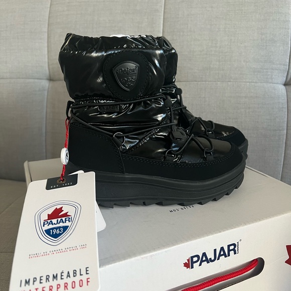 Pajar Canada Taya Kids Black Snow Boots Soze 13 US 31 EU - Picture 8 of 9